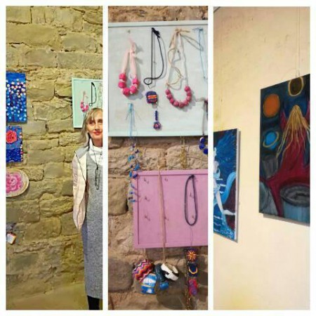 Collage fotografico. Io tra le mie opere.